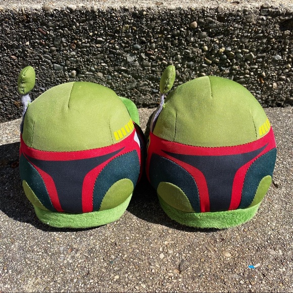 Mens’ Star Wars Boba Fett Plush Slippers Sz S - Picture 4 of 11